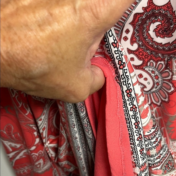 INC Red Paisley Midi Dress - Picture 6 of 6